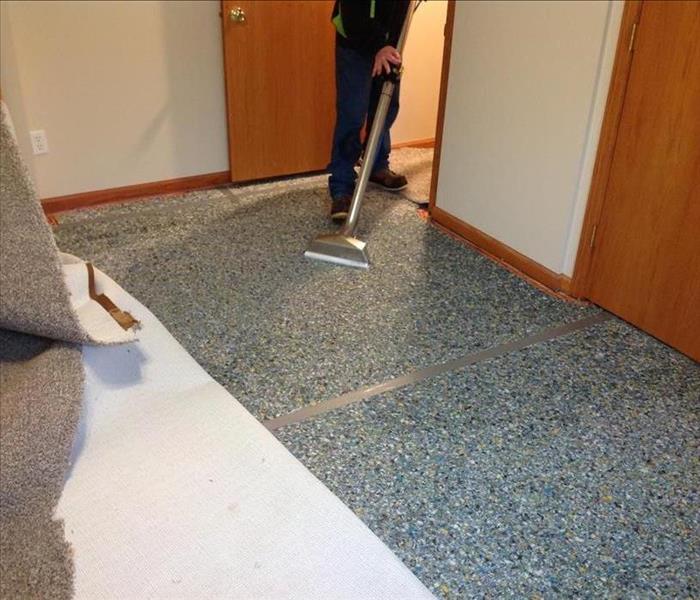 Water removed from carpet