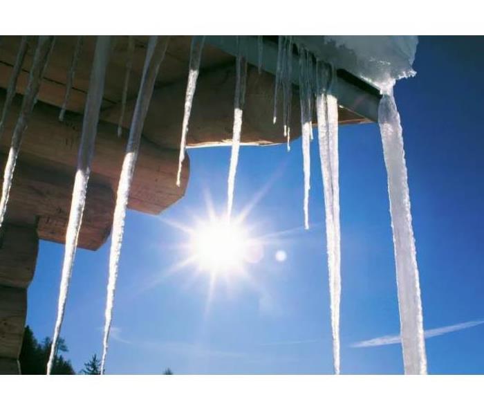 Icicles in sun light